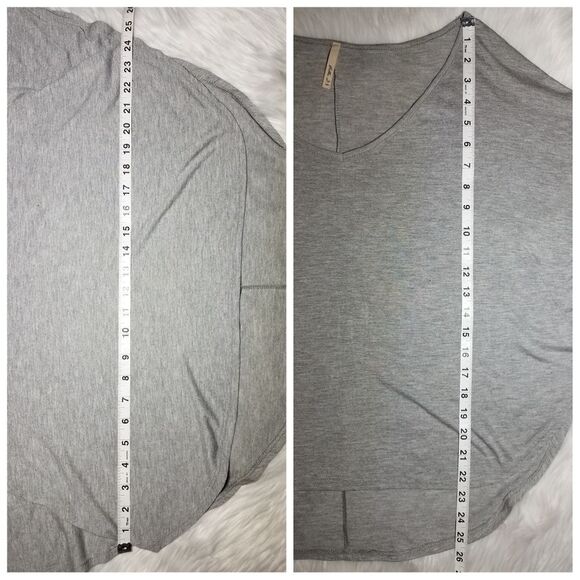 EUC|Grey Boho Flowy Batwing Top, MEDIUM - Picture 3 of 4